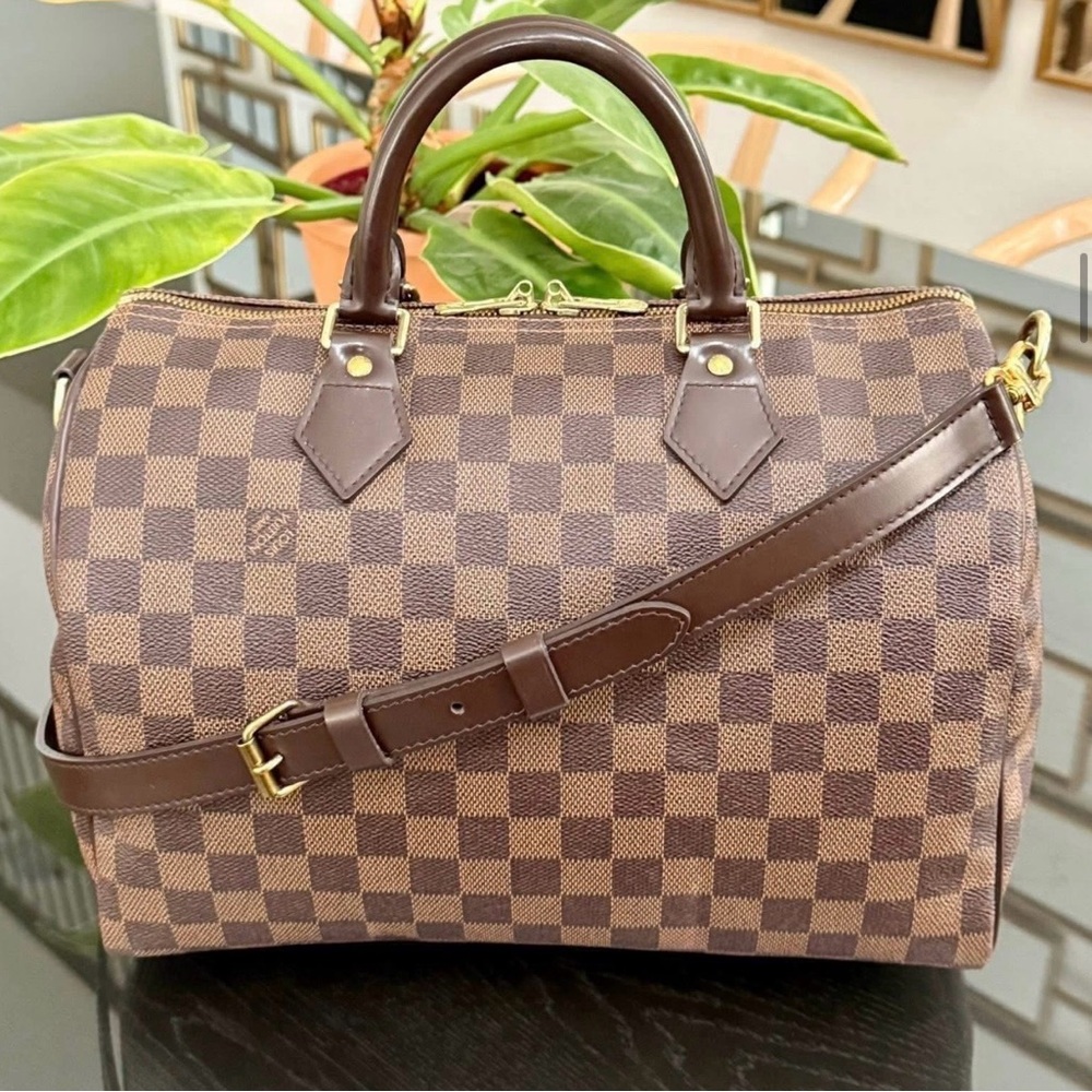 Louis Vuitton Speedy 30 Damnier has lock and key